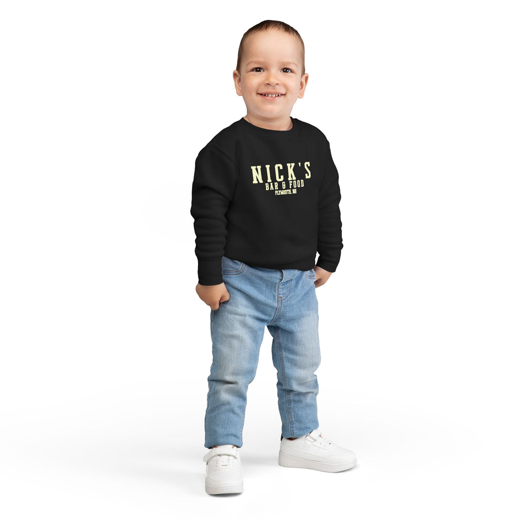 Toddler 'Nick's Bar & Food' crewneck