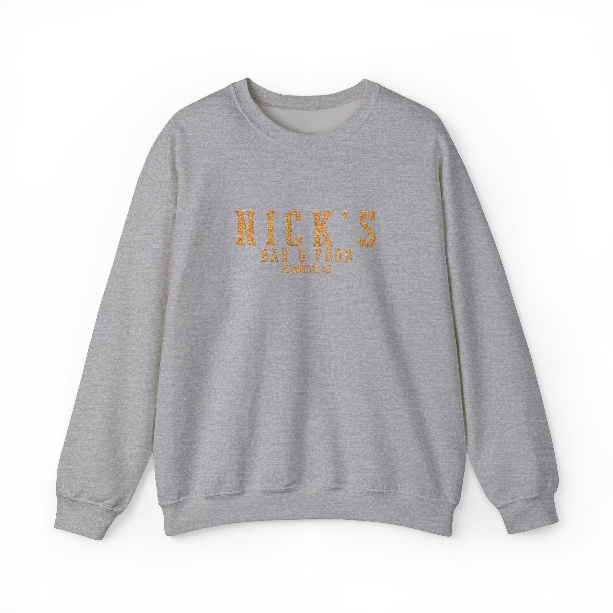 Nick's Gold Embroidered Crewneck
