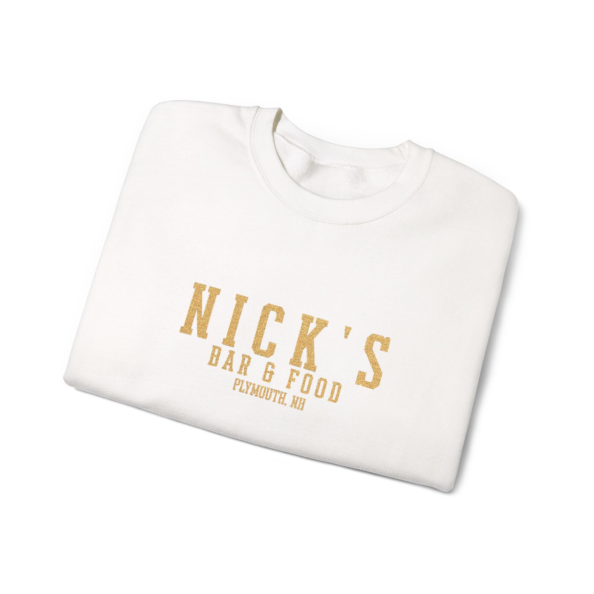 Nick's Gold Embroidered Crewneck