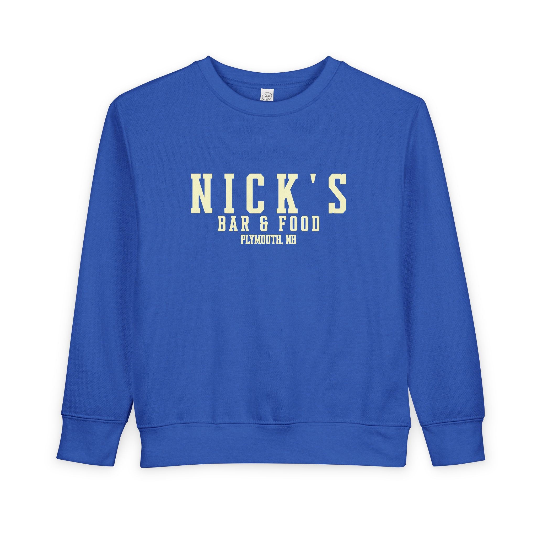 Toddler 'Nick's Bar & Food' crewneck
