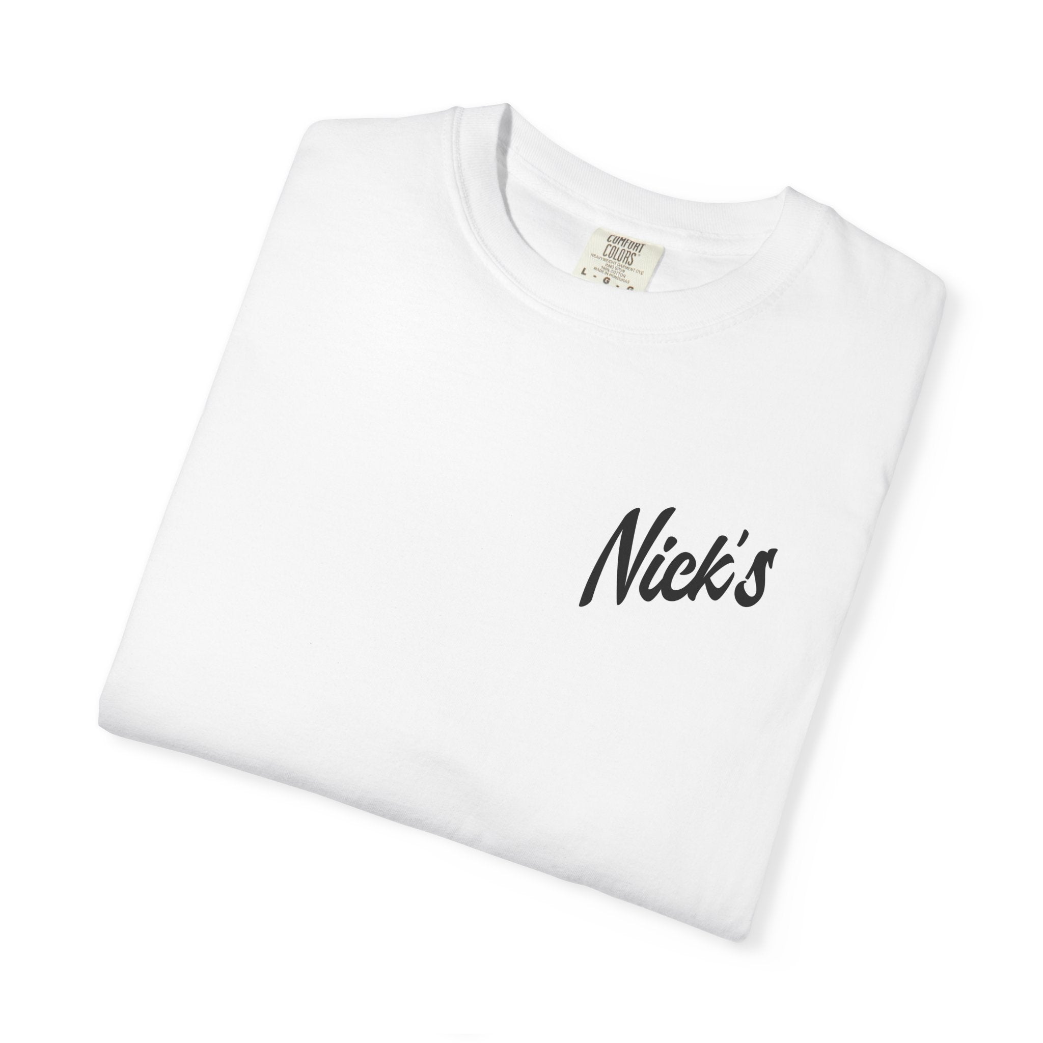 If lost, return to Nick's T Shirt