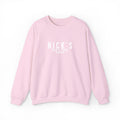 Nick's White Embroidered Crewneck