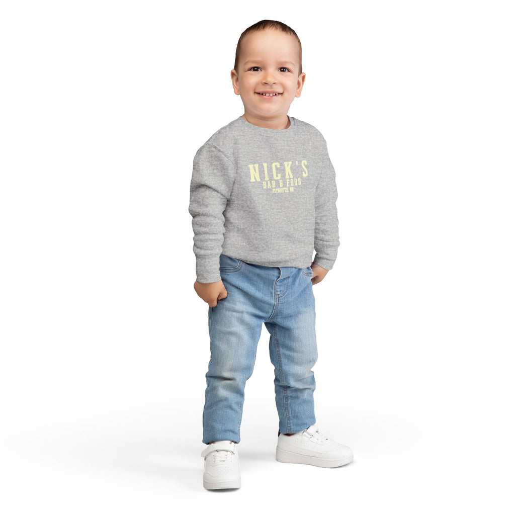 Toddler 'Nick's Bar & Food' crewneck