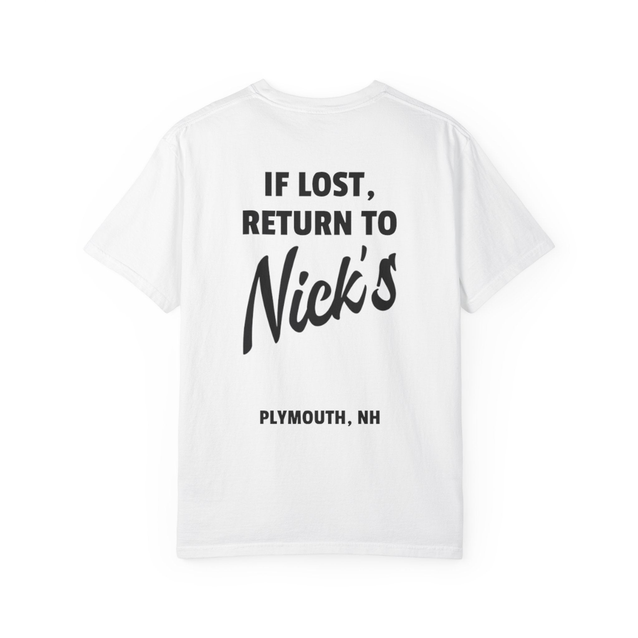 If Lost, Return to Nick's T Shirt