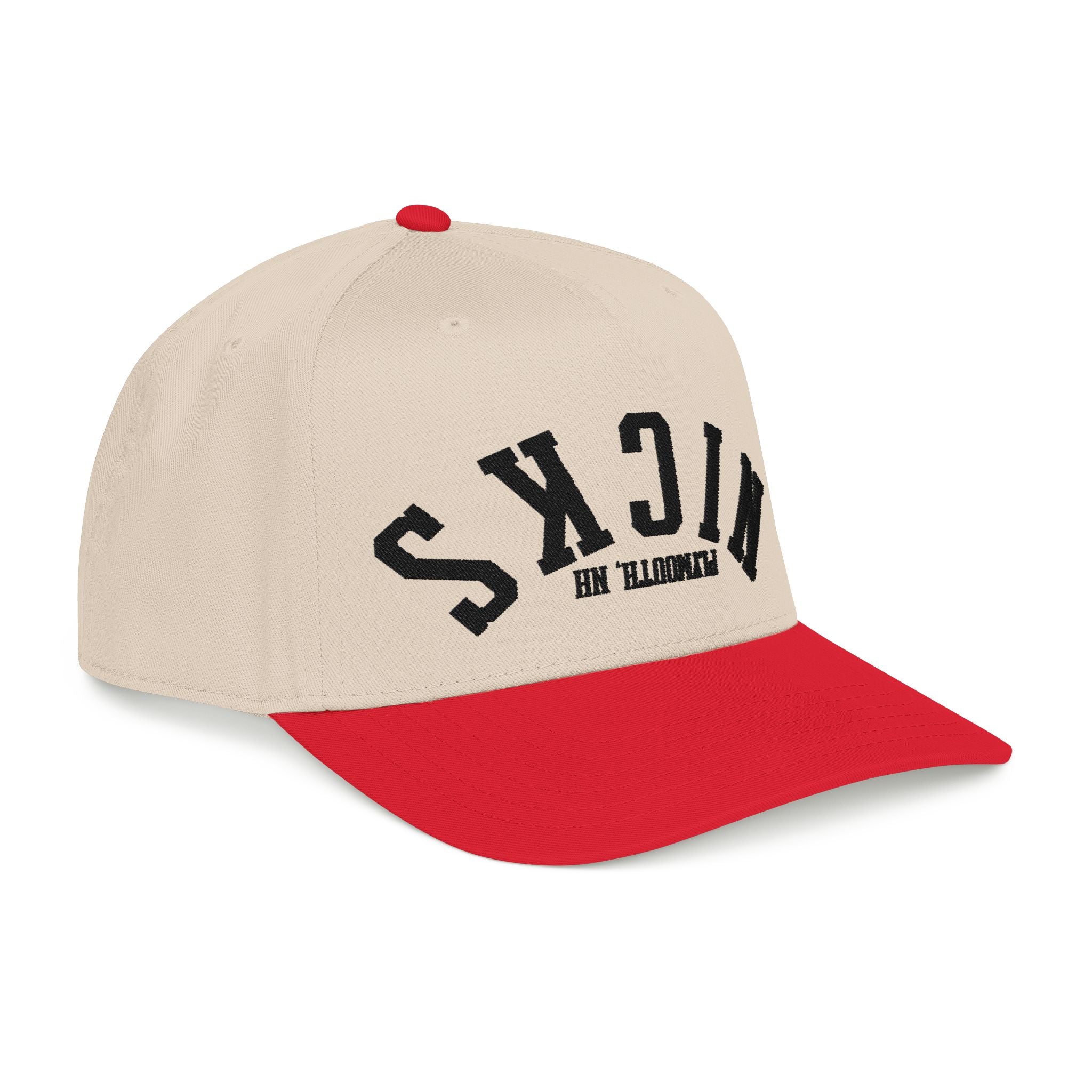 Nick's upside down hat