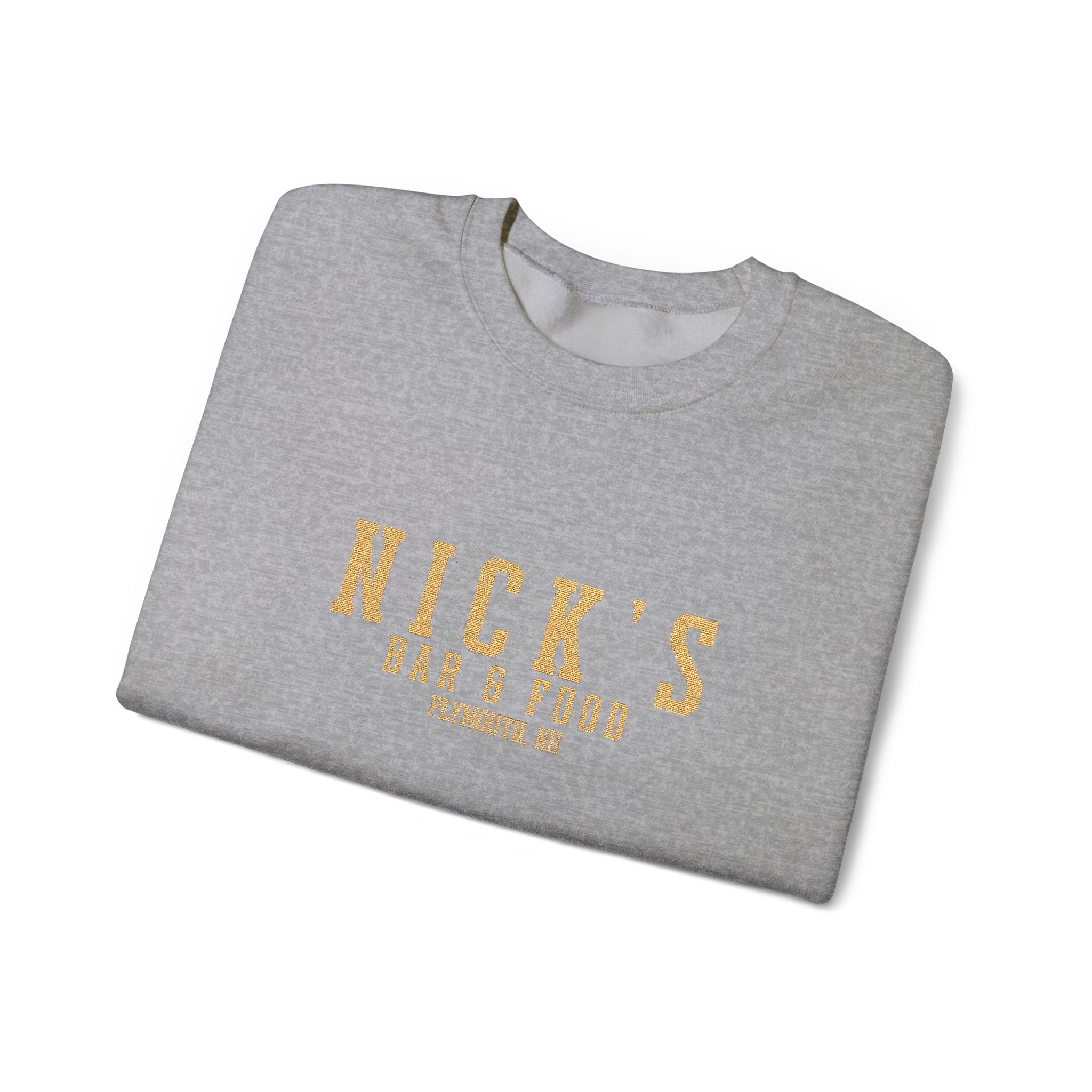 Nick's Gold Embroidered Crewneck