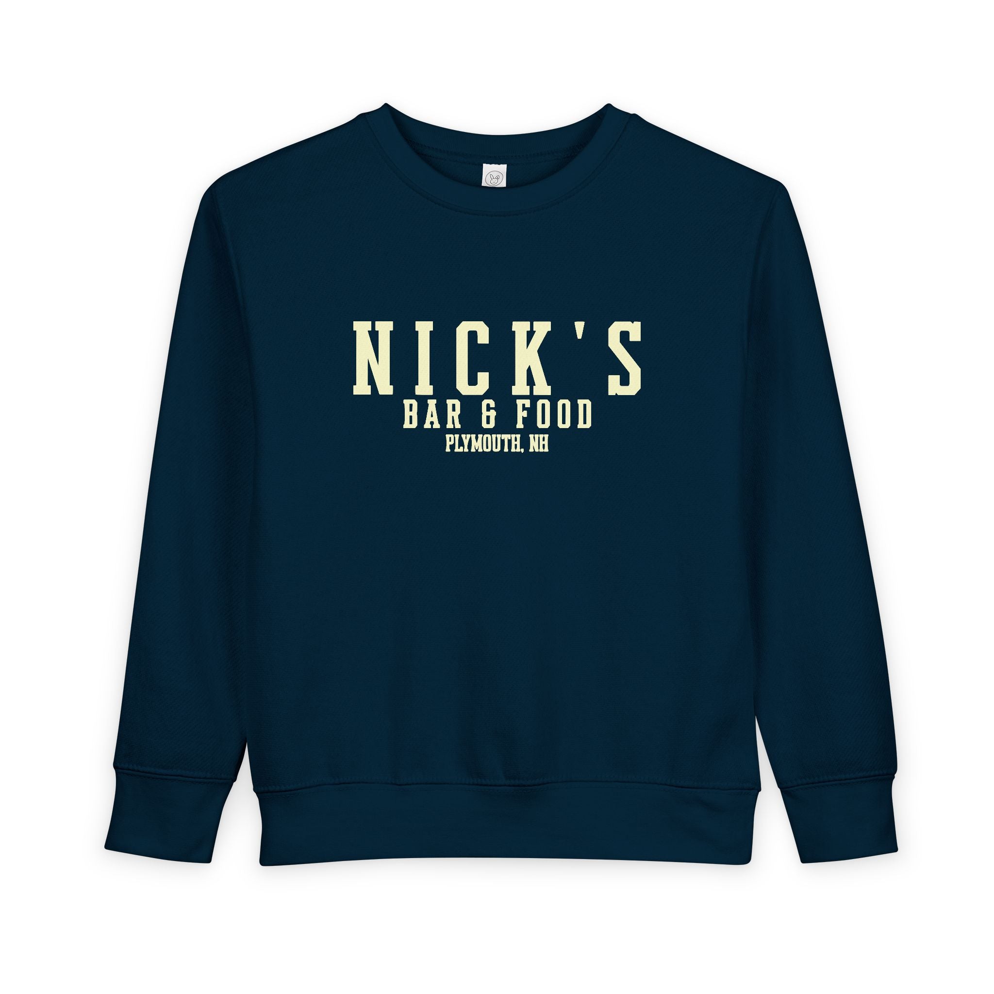 Toddler 'Nick's Bar & Food' crewneck
