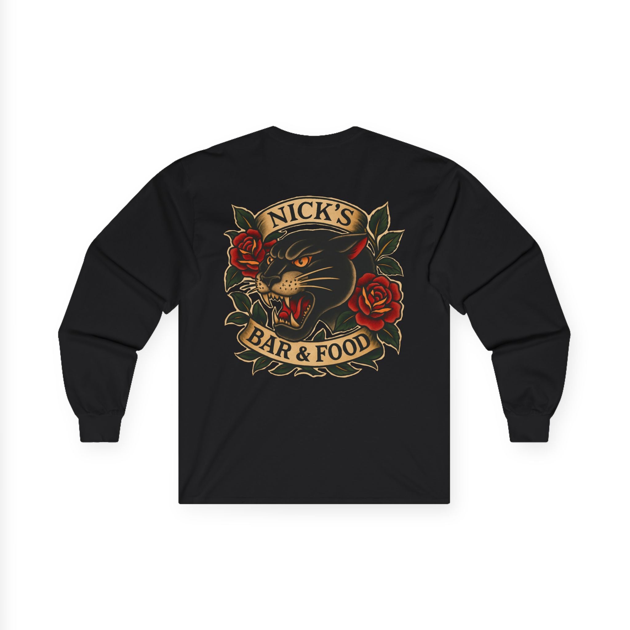 Panther Logo Long Sleeve T Shirt