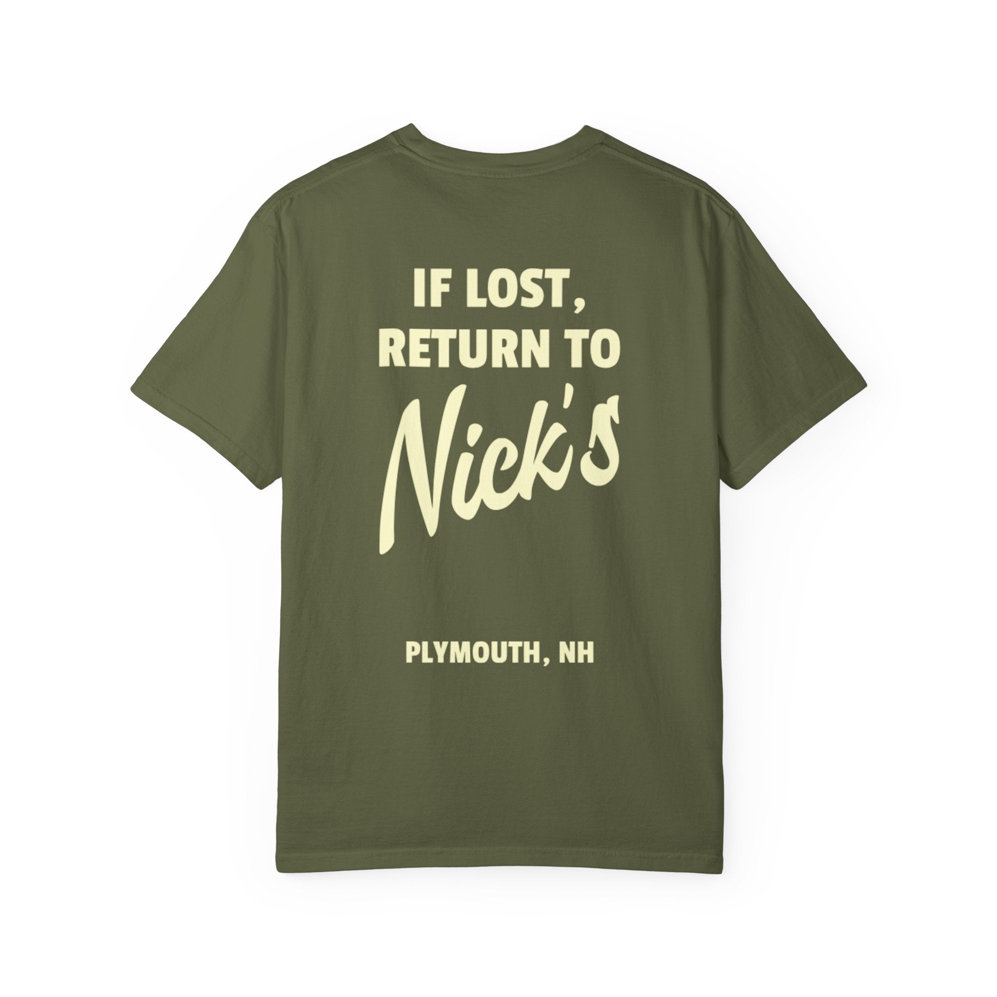 If Lost, Return to Nick's T Shirt