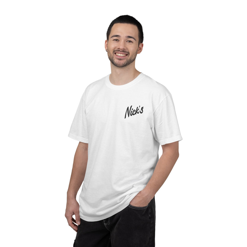 If lost, return to Nick's T Shirt