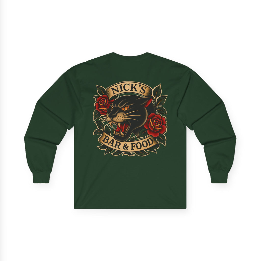 Panther Logo Long Sleeve T Shirt