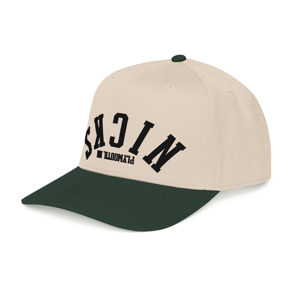 Nick's upside down hat