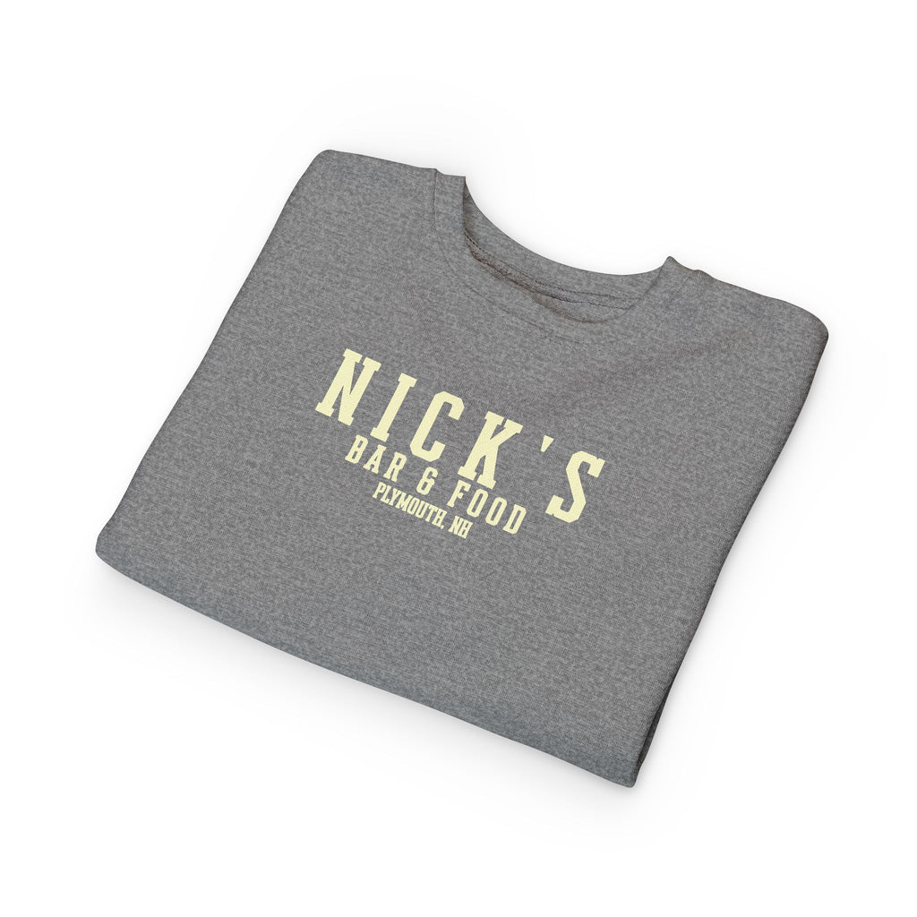 Toddler 'Nick's Bar & Food' crewneck