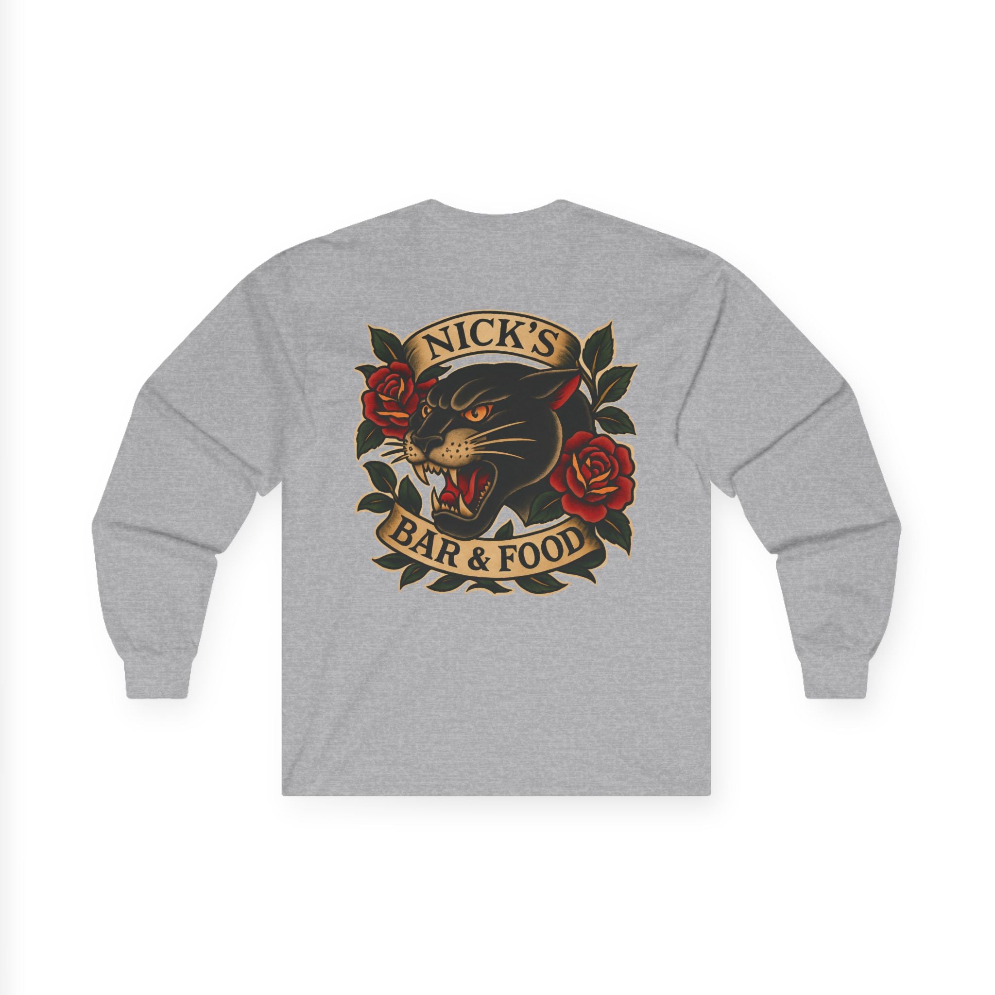 Panther Logo Long Sleeve T Shirt