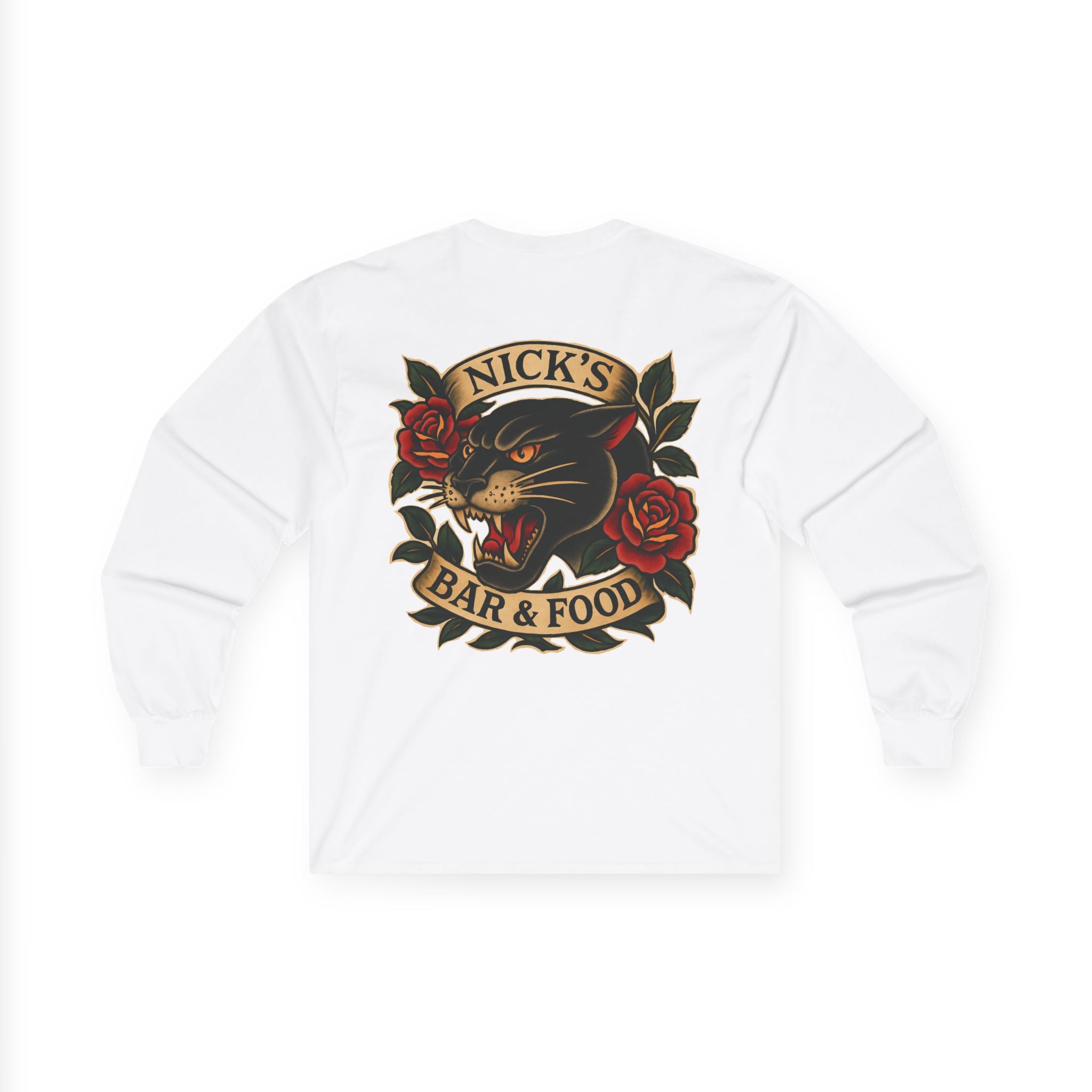 Panther Logo Long Sleeve T Shirt
