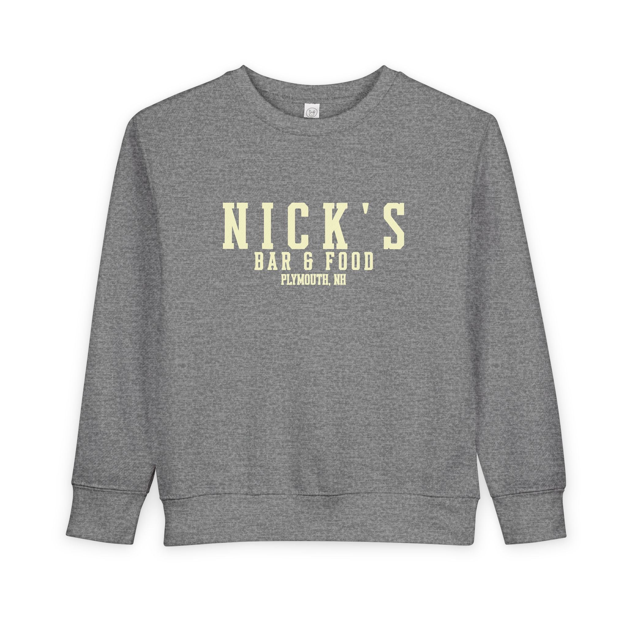 Toddler 'Nick's Bar & Food' crewneck