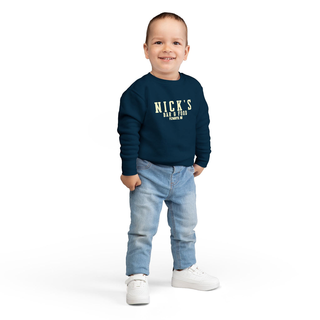 Toddler 'Nick's Bar & Food' crewneck