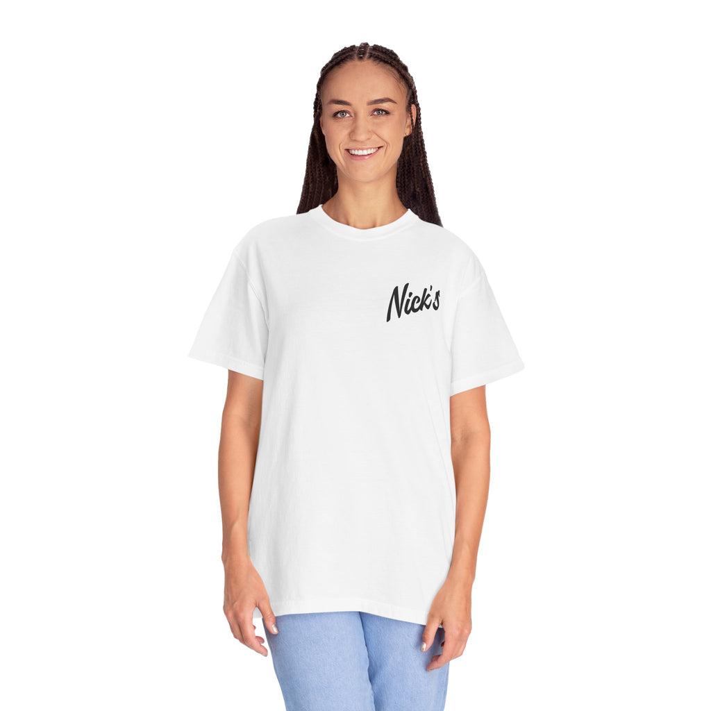 If lost, return to Nick's T Shirt
