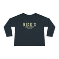 Toddler "Nick's Bar & Food" Vintage Logo Kids long sleeve