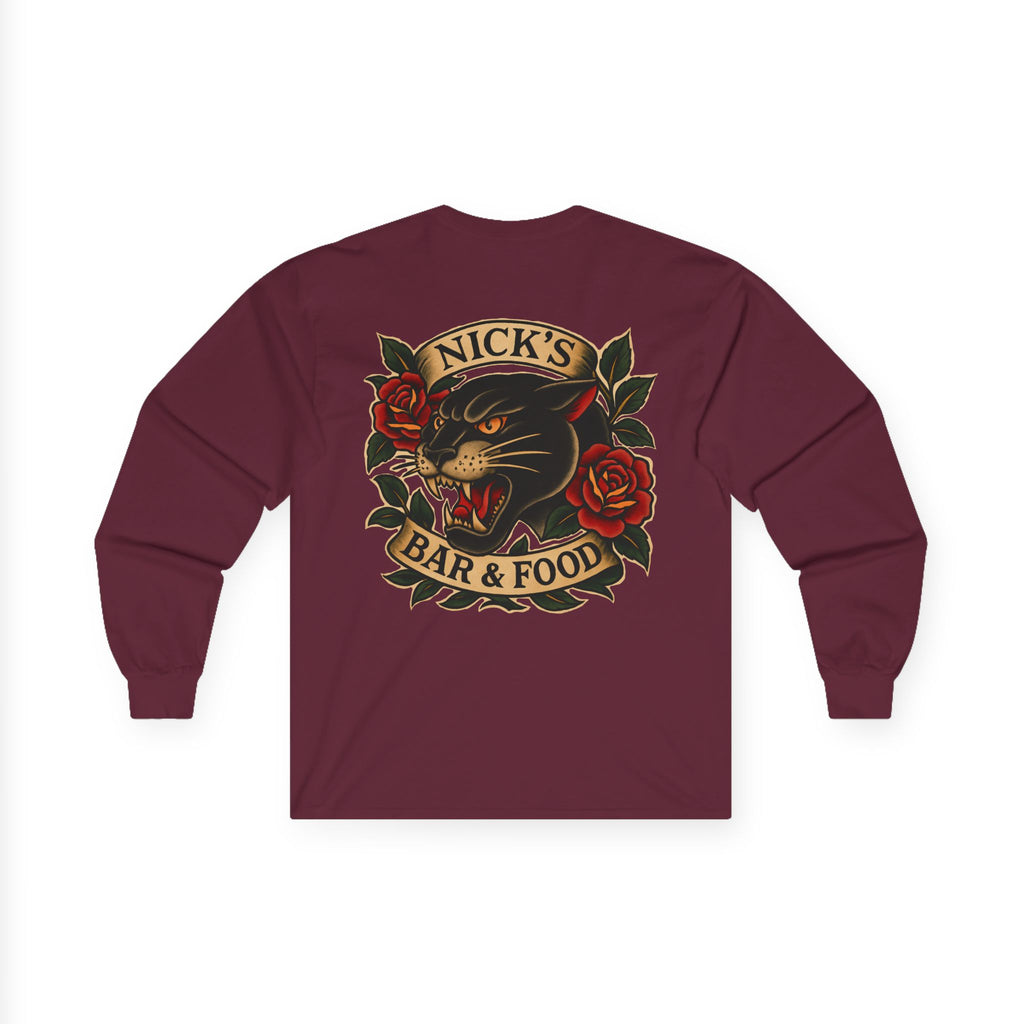 Panther Logo Long Sleeve T Shirt