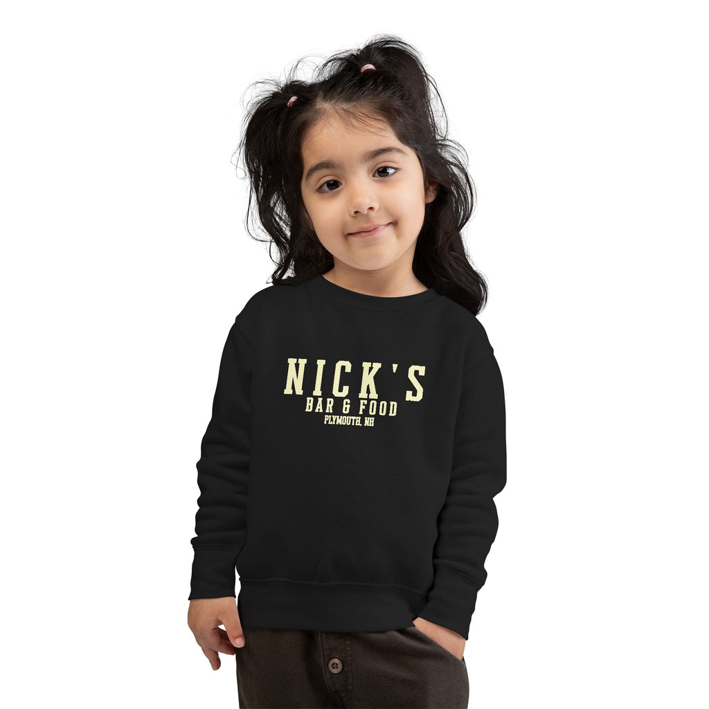 Toddler 'Nick's Bar & Food' crewneck