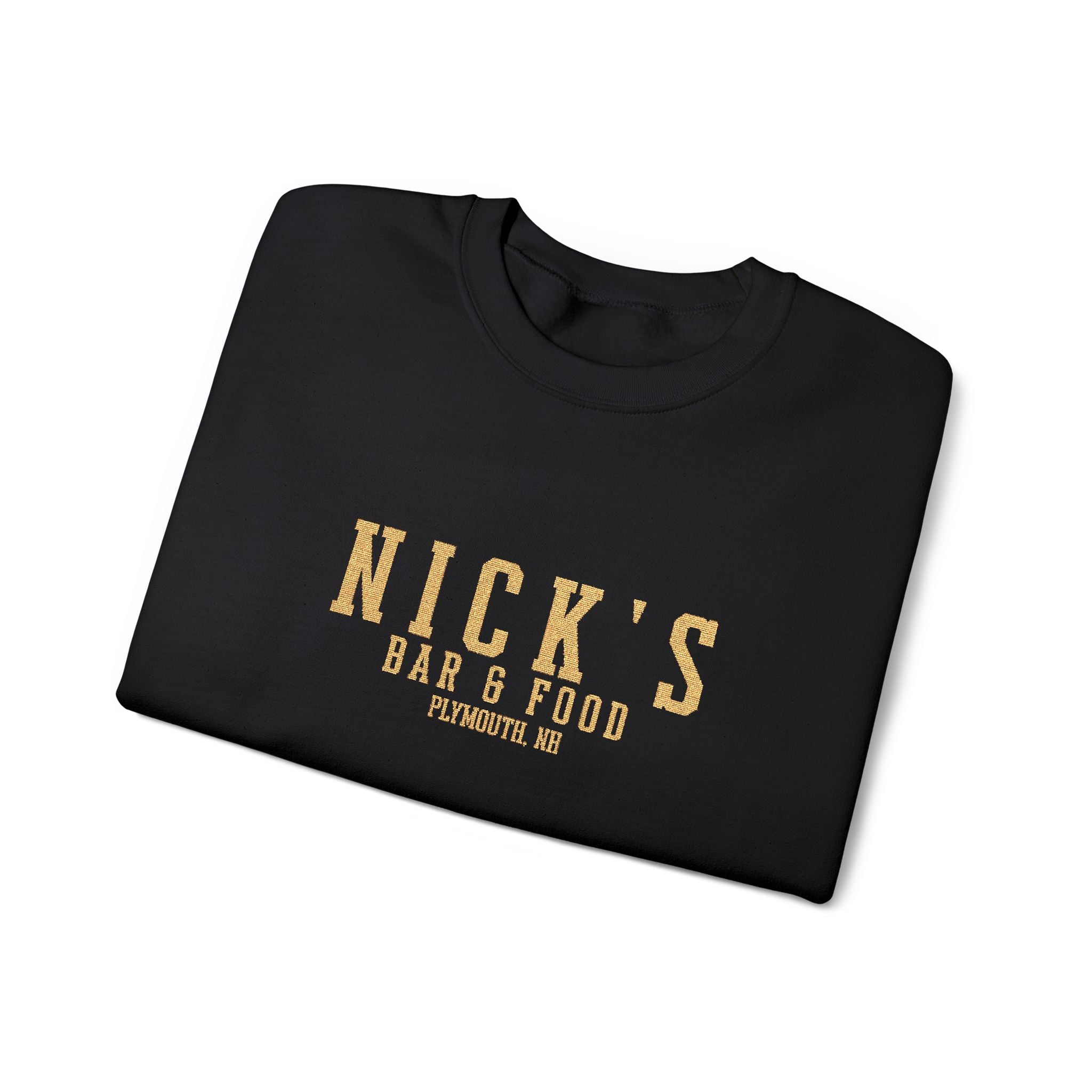 Nick's Gold Embroidered Crewneck