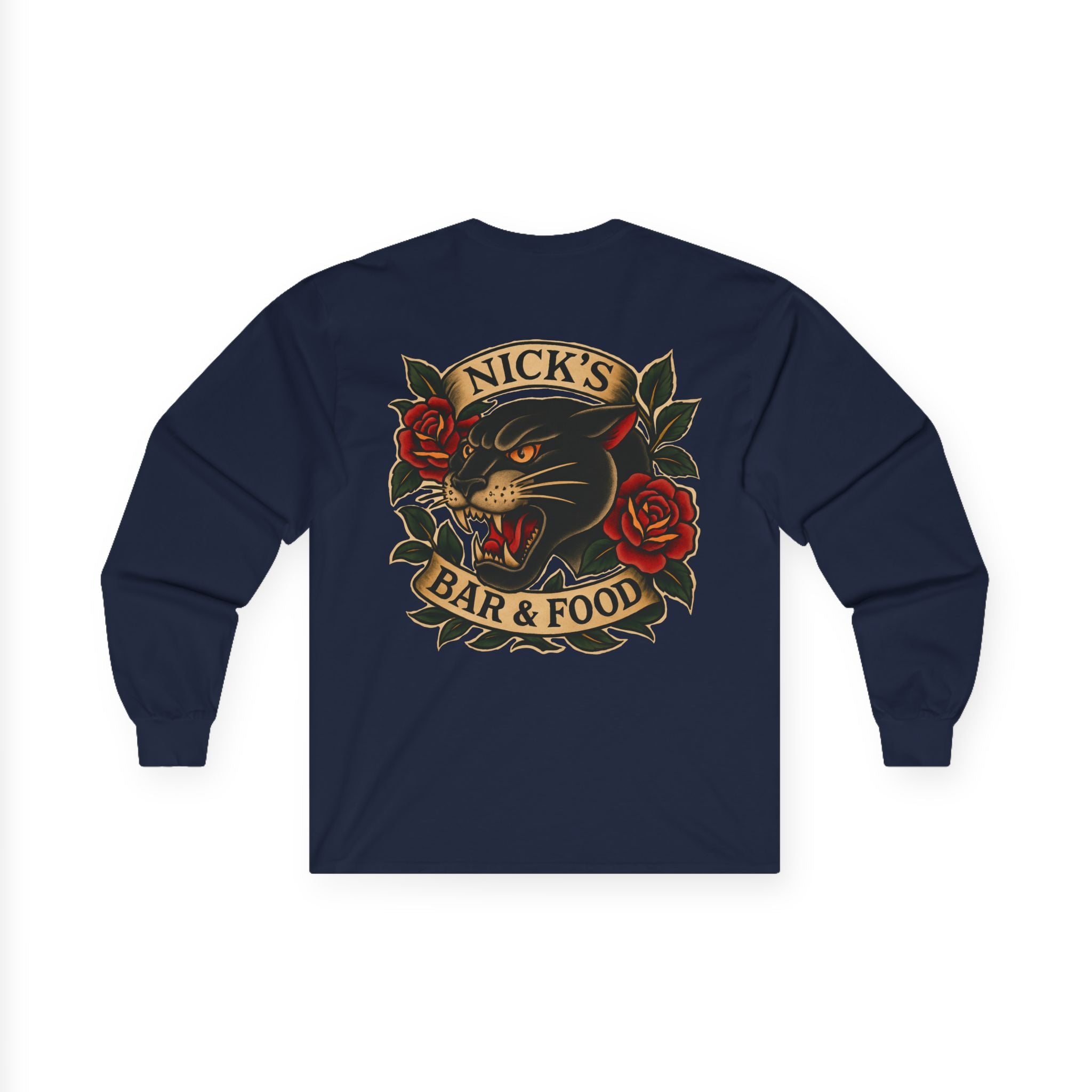Panther Logo Long Sleeve T Shirt