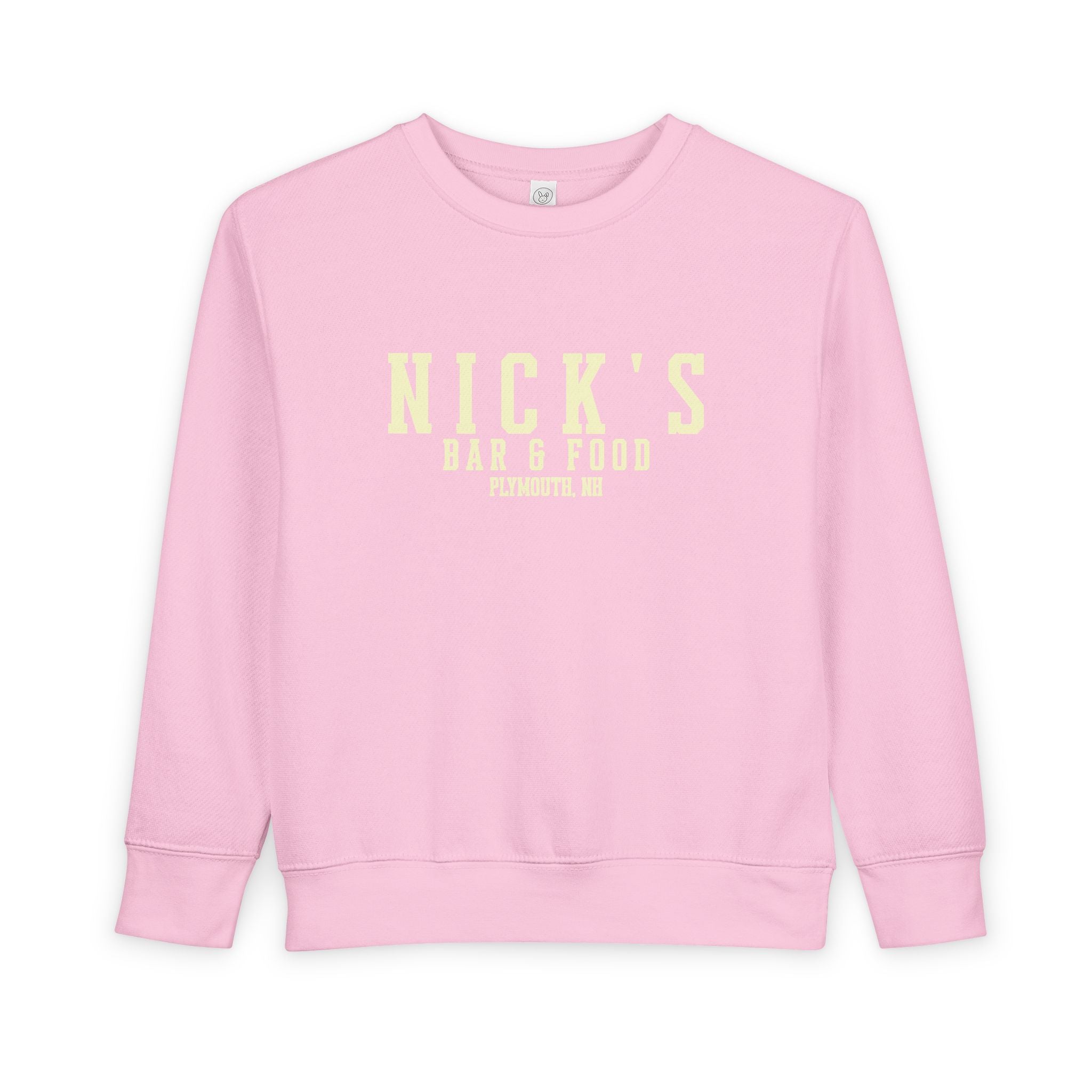 Toddler 'Nick's Bar & Food' crewneck